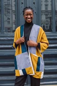 Jyoti Fair Works Damen vegan Jacke Vasavi Patchwork