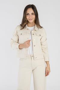 STORY OF MINE Damen vegan Denim Jacket Ungefärbt Beige