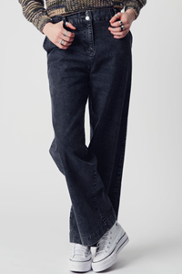 KOMODO Damen vegan Tiger Hose Washed Grau