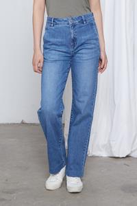 Dawn Damen vegan Jeans Flared Dew French Pocket Blau