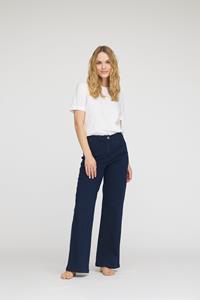 LAURIE Damen vegan Serene 5-Pocket Loose Ml - Dunkelblauer Denim