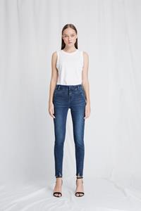 DAWN Damen vegan Skinny Jeans Sun Up Dark Indigo