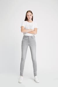 DAWN Damen vegan Skinny Jeans Sun Up Silver Denim