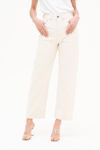 Kuyichi Damen vegan Bobbie Barrel High-Waist Loose Jeans Ungefärbt