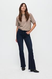 Kuyichi Damen vegan Lisette Flare Jeans Tiefblau