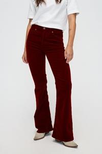 Kuyichi Damen vegan Jeans Flare Lisette Corduroy Bordeaux