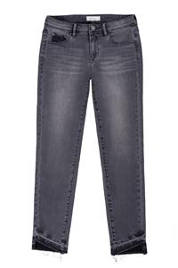 Dawn Damen vegan Slim Jeans Mid Sun Dunkelgrau