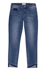 Dawn Damen vegan Slim Jeans Mid Sun Mittelblau