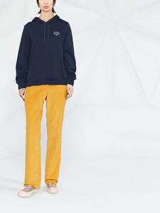 A.P.C. Hoodie met trekkoord - Blauw