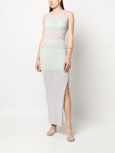 patriziapepe Patrizia Pepe Gebreide maxi-rok - Grijs