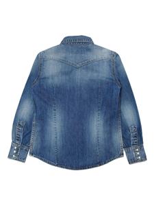 dsquared2kids DSQUARED2 KIDS Spijkershirt met drukknoop - Blauw