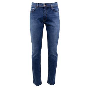 Duetz 1857  5-Pocket Stretch Jeans Denim Blauw