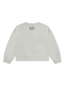 Kenzo Kids Kotora katoenen sweater met geborduurde tijger - Grijs