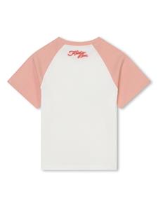 kenzokids Kenzo Kids T-shirt van biologisch katoen met tijgerprint - Wit