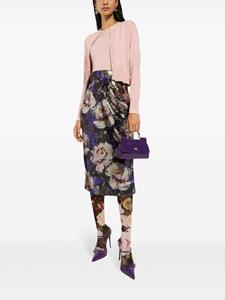 dolce&gabbana Dolce & Gabbana Midi-kokerrok verfraaid met pailletten - Paars