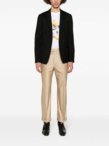 alexandermcqueen Alexander McQueen Straight mid waist broek - Beige