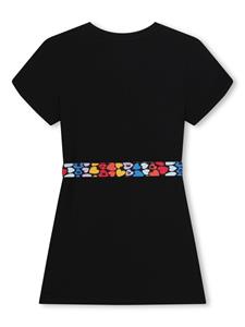 soniarykielenfant SONIA RYKIEL ENFANT Katoenen midi-jurk met hartenpatroon - Zwart