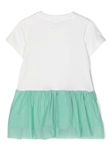 Stella McCartney Kids Katoenen jurk met print - Wit