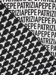Patrizia Pepe Sjaal met logoprint - Wit