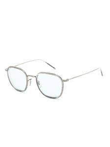 oliverpeoples Oliver Peoples TK-9 zonnebril met vierkant montuur - Zilver