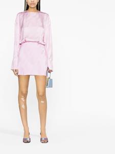 theattico The Attico Blousejurk met jacquard - Roze