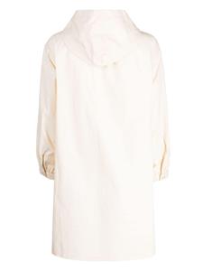 CHOCOOLATE Katoenen blousejurk met capuchon - Beige