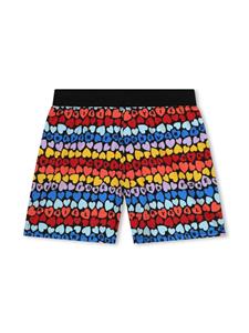 SONIA RYKIEL ENFANT logo-print cotton shorts - Rood