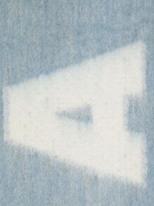 Marni logo-knit scarf - Blauw
