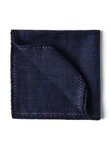 brunellocucinelli Brunello Cucinelli Zijden pochet met logoprint - Blauw