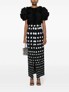 viktor&rolf Viktor & Rolf Cropped top met roospatch - Zwart