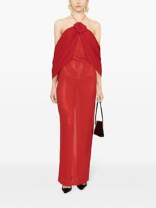 magdabutrym Magda Butrym Jurk met bloemdetail - Rood