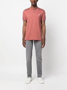 Zegna Poloshirt met geborduurd logo - Rood