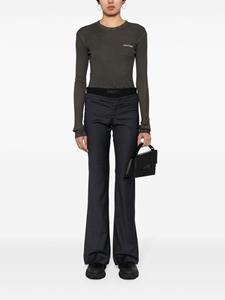 Halfboy Flared broek met logoband en gelaagd detail - Grijs