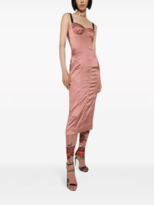 dolce&gabbana Dolce & Gabbana Jurk met sweetheart hals - Roze