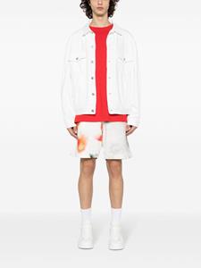 alexandermcqueen Alexander McQueen Bermuda shorts met tie-dye print - Wit