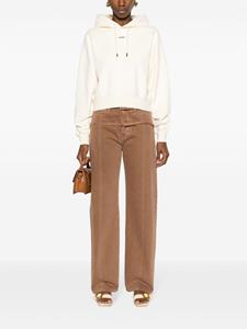 Jacquemus Le Hoodie Gros Grain top met logo-applicatie - Beige