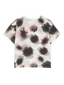 Andorine T-shirt met abstracte print - Beige
