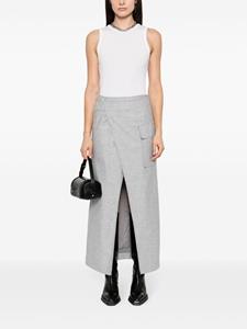 REMAIN Maxi-rok met split - Grijs