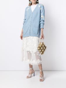ermannoscervino Ermanno Scervino Midi-jurk met kant - Wit