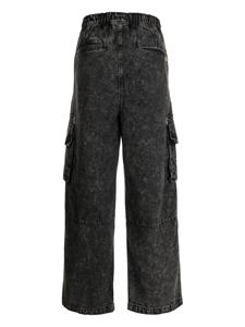 Izzue cargo-pockets straight-leg jeans - Zwart