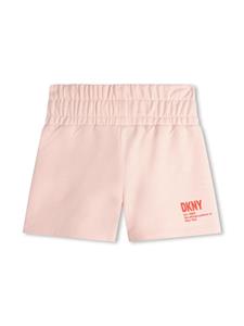 dknykids Dkny Kids Katoenen shorts met logoprint - Roze