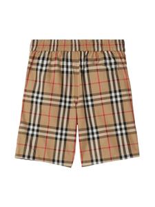 Burberry Kids Vintage check katoenen shorts - ARCHIVE BEIGE IP CHK