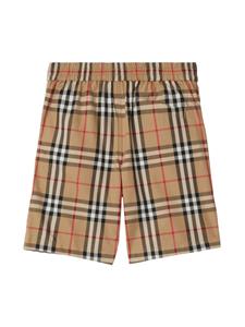 burberrykids Burberry Kids Vintage check katoenen shorts - Beige