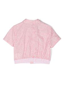 versacekids Versace Kids Barocco cropped shirt - Roze