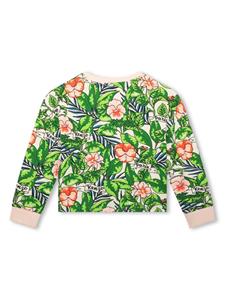 kenzokids Kenzo Kids Sweater met bloemenprint - Groen