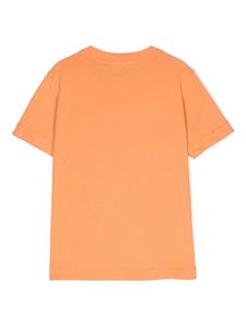 stoneislandjunior Stone Island Junior T-shirt met Compass-logopatch - Oranje