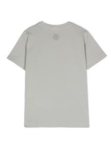 stoneislandjunior Stone Island Junior T-shirt met logoprint - Grijs