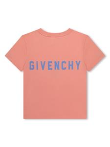 givenchykids Givenchy Kids T-shirt van biologisch katoen met logoprint - Oranje