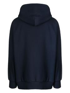 CHOCOOLATE Hoodie van katoenblend met logoprint - Blauw