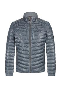  Malik Leren Jas Middle Blue - 56 - Heren